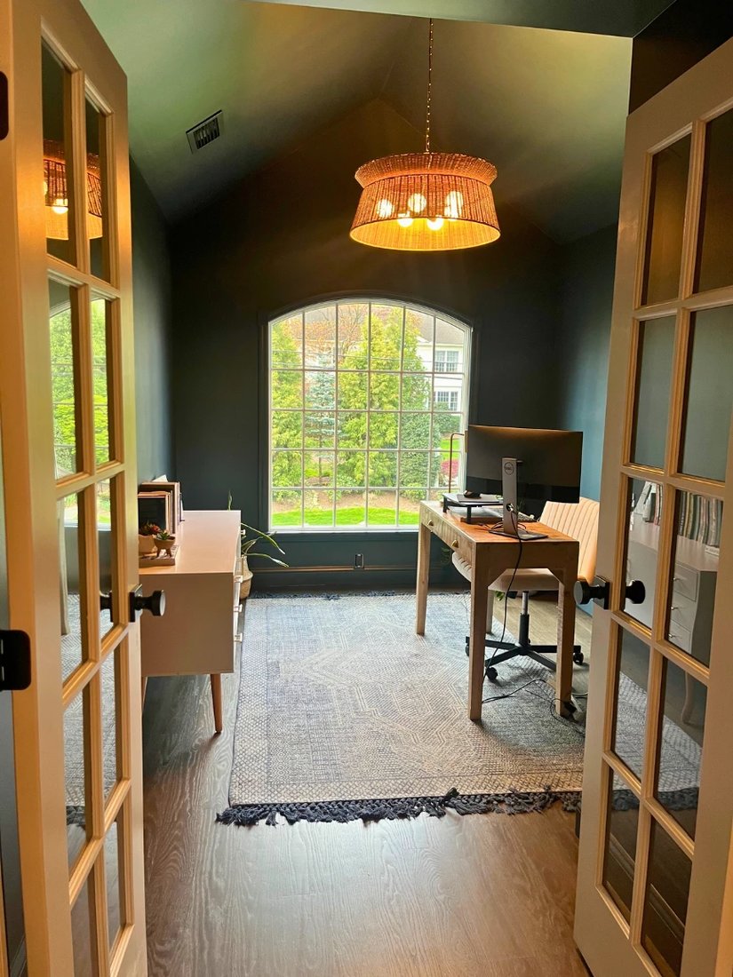 Office over the foyer — their favorite room